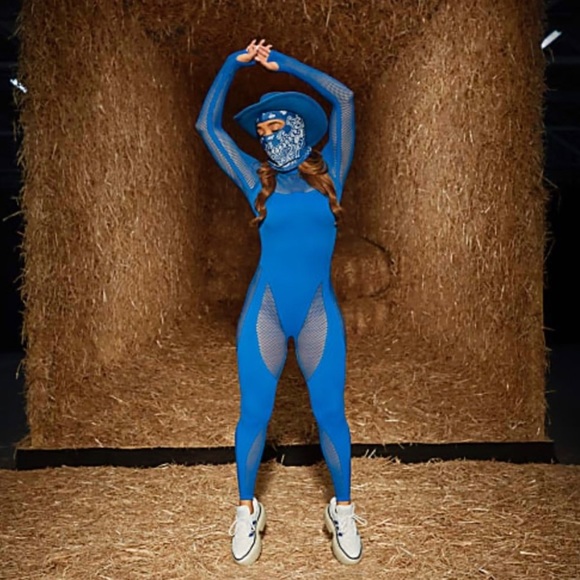 Ivy Park ‘Rodeo Mesh Catsuit’ - Small - Picture 1 of 5